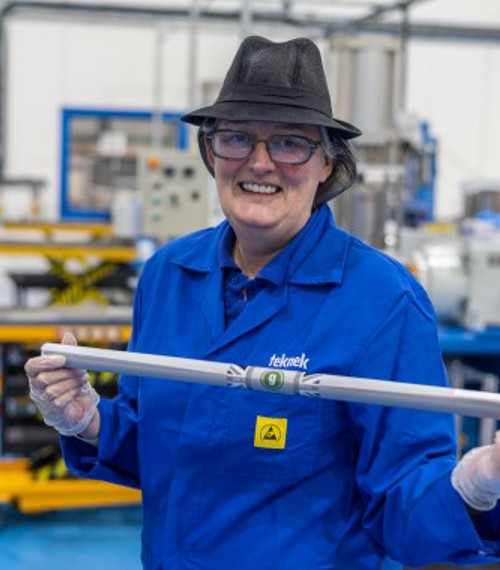 Tracy Tarbert Roller Production Supervisor With New Gntcleen Dissipative Roller Small For Web